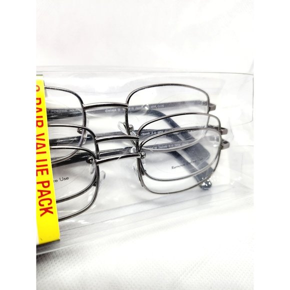 2018 CVS Health 3 Pair Value Pack +1.25 Jacob 2.0 Gun Metal Gray Reading Glasses - Picture 9 of 15